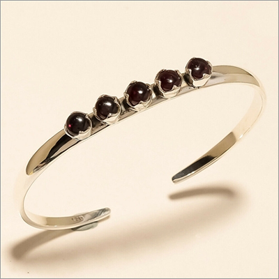 Natural Mozambique Garnet Handcuff