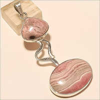 Sterling Silver Natural Argentina Rhodochrosite Pendant