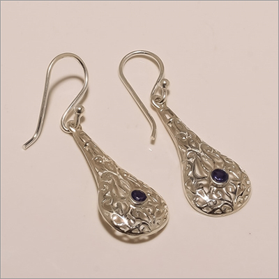 E0053-Sterling Silver Amethyst Earring