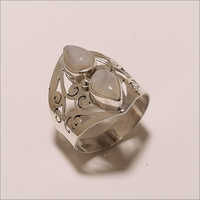 R0058-Sterling Silver White Rainbow Ring