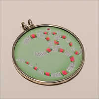 P0001-Sterling Silver Om Painting Pendant