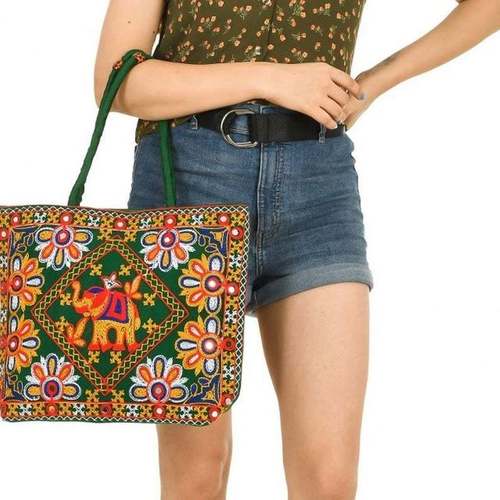 Traditional Ethnic Rajasthani Jaipuri Embroidered Handbag