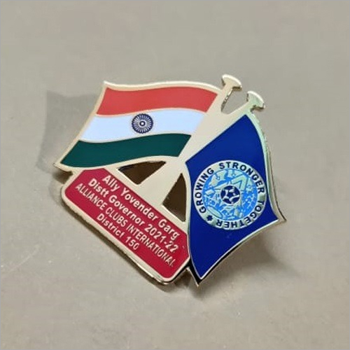 Cross Flag Lapel Pin
