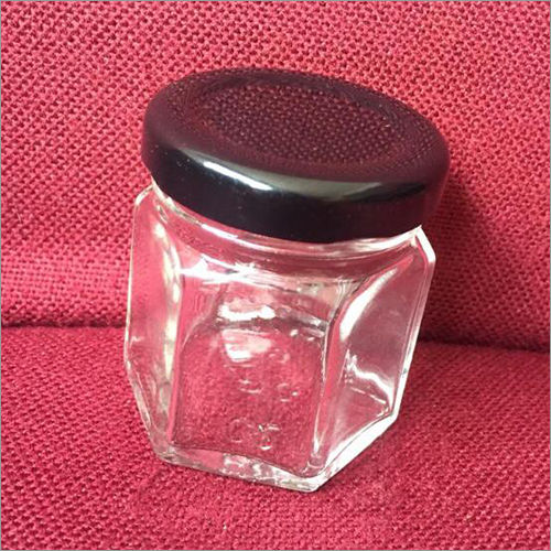 45 ML Hexa Shape Glass Jar