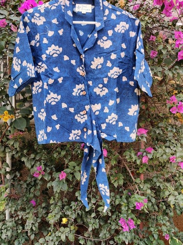 Indigo Story Printed Top