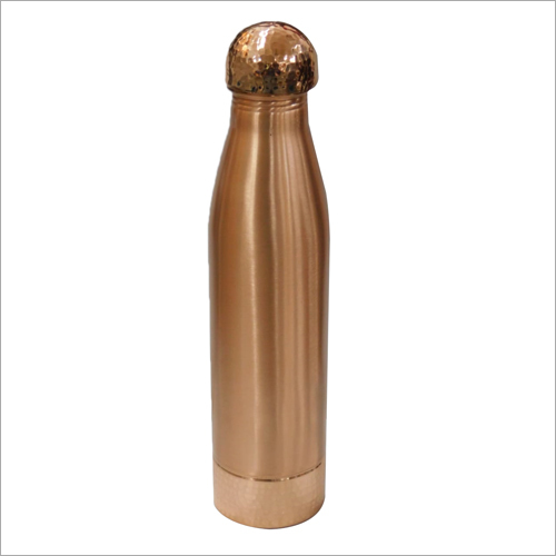 Copper Plain Bottle With Designer Head