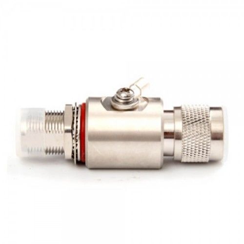 N Male To N Female Bulkhead Coaxial RF Lightning Arrester N-JKY DC-3GHz IP67