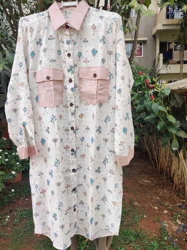 Printed Shirt Dress