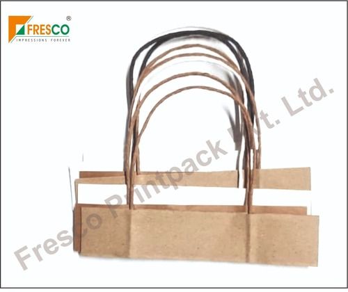 Twisted Paper String Bag Handle Size: Customize