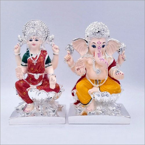 Silver Plated Laxmi Ganesh