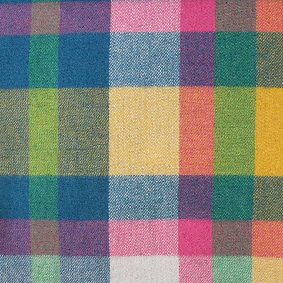 GOTS Certified Plaid Design Flannel Fabrics