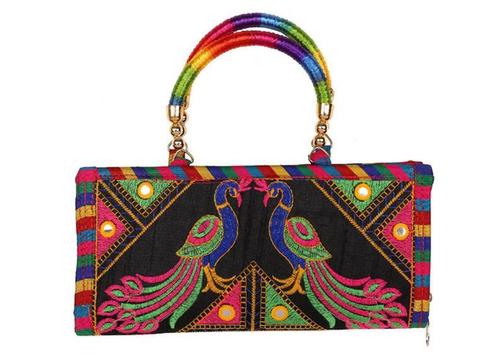 So Many Color Will Come Handbag With Kutch Embroidery