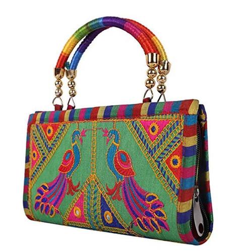 Handmade Designer Embroidered Rajasthani Clutch Bag