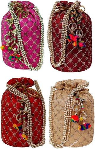 So Many Color Will Come Pearl Design Traditional Potli Bag