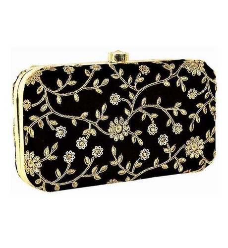 So Many Color Will Come Handicraft Embroidered Clutch Bag Purse