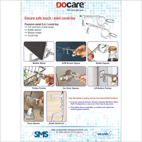 Docare Safe Touch Steel Covid Key