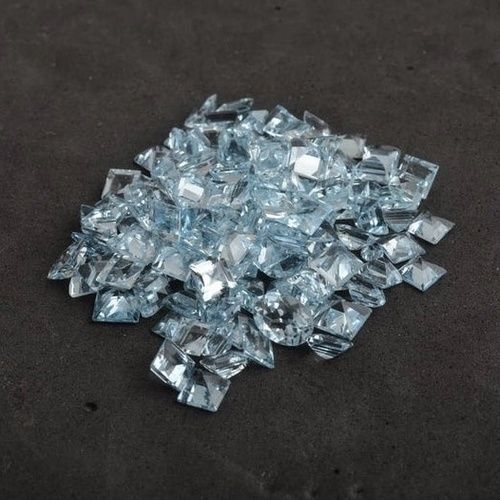 3mm Sky Blue Topaz Faceted Square Loose Gemstones