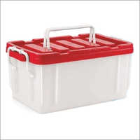 Multi Utility Box - Plastic, 1 Kg, Transparent, Lockable Removable Lid, Plain Pattern | Ideal for Food Storage and Organization