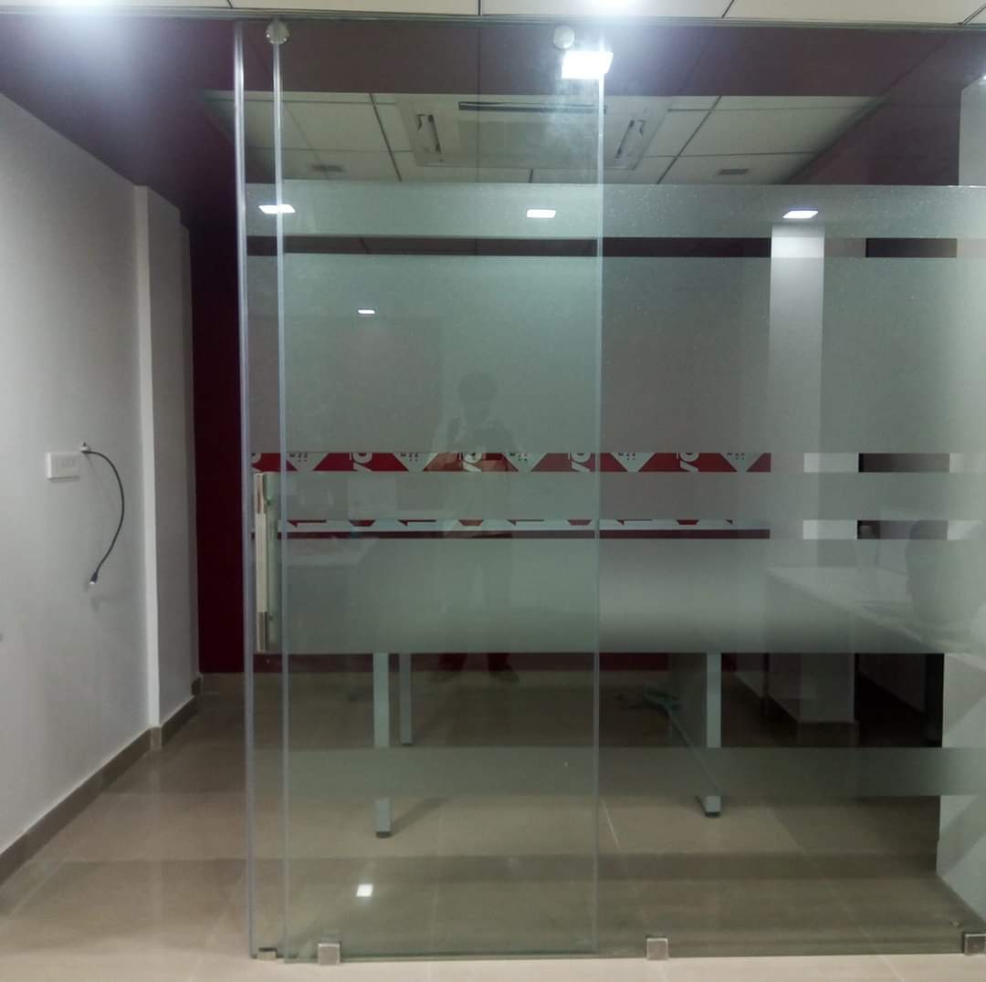 Frameless Sliding Shower Partition