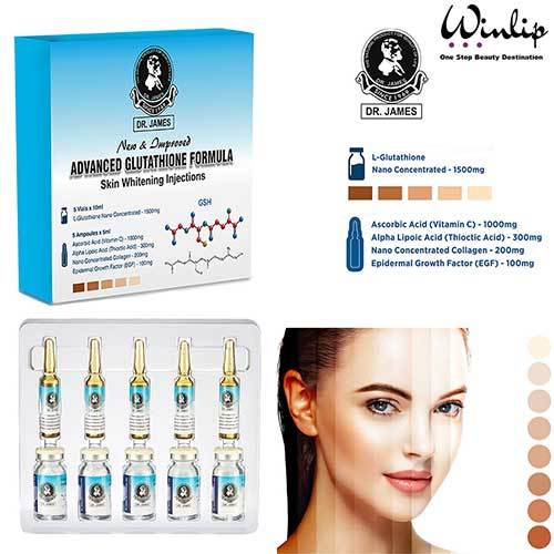 Dr James Glutathione Whitening Injection 1500 MG With Vitamin C 1000 MG