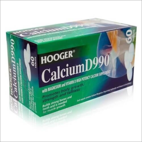 Hooger Calcium D990 Height Increase Tablet Health Supplements