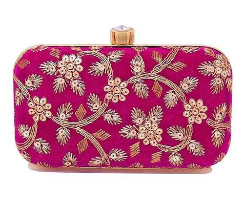So Many Color Will Come Party Velvet Clutch Box For Women