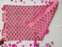 Pink Floral Print Dhurrie