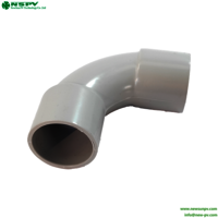 Solid PVC 25mm Elbow PVC Fittings PVC 90 Degree Elbow