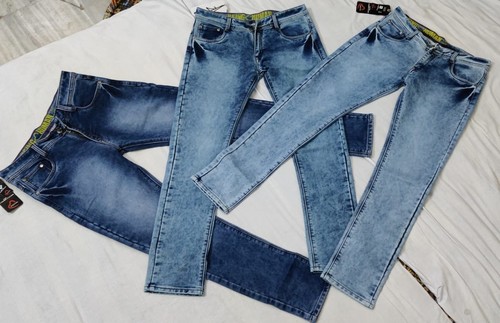 Branded Mens Faded wash jeans