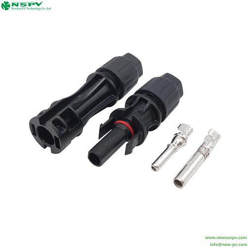 Waterproof TUV MC 4 Solar Cable Connectors 1500VDC 60A PV Wire Connectors For Solar Power System
