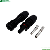 Waterproof TUV MC 4 Solar Cable Connectors 1500VDC 60A PV Wire Connectors For Solar Power System
