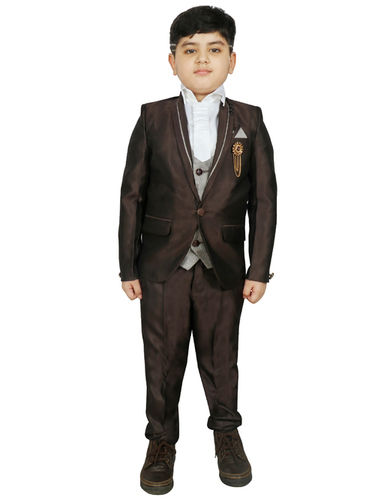 Boys Coat Suit With Shirt Pant