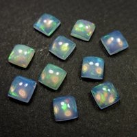 10mm Ethiopian Opal Square Cabochon Loose Gemstones