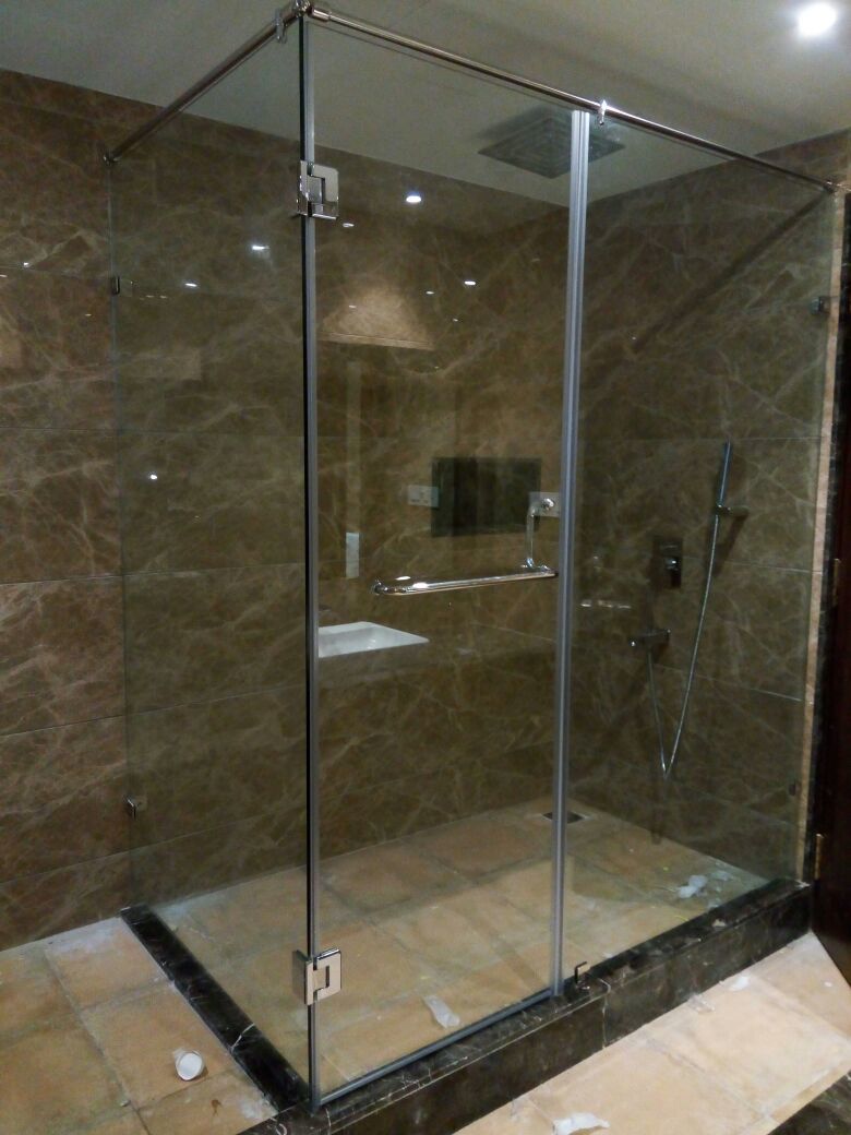Shower Glass Sliding Partition