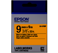 LK-3YBP 9MM B/Y Label Tape