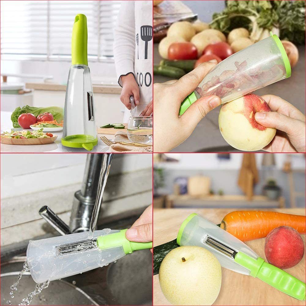 Peeler with Container