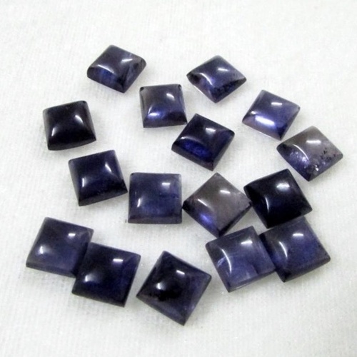 4mm Iolite Square Cabochon Loose Gemstones
