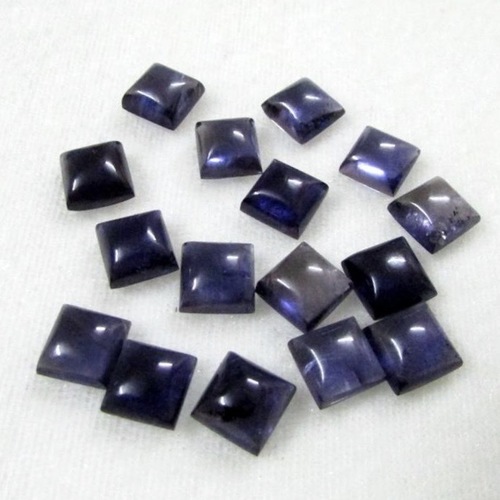 5mm Iolite Square Cabochon Loose Gemstones