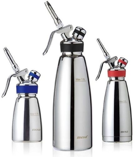 Metal Mosa Commercial Cream Whipper 500 Ml Stainless Steel