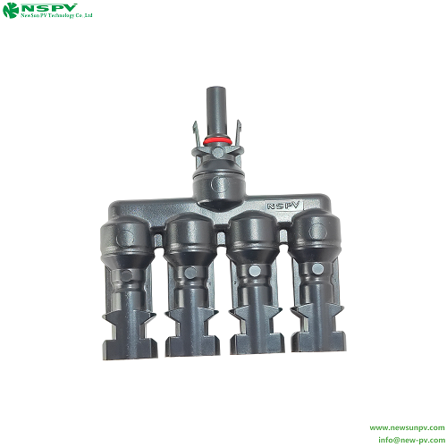 IP67 Waterproof Solar Splitter 4 to 1 Solar T Branch Connectors 1000VDC 30A