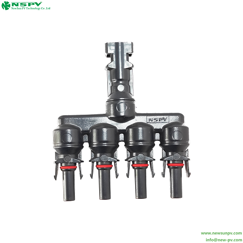 IP67 Waterproof Solar Splitter 4 to 1 Solar T Branch Connectors 1000VDC 30A