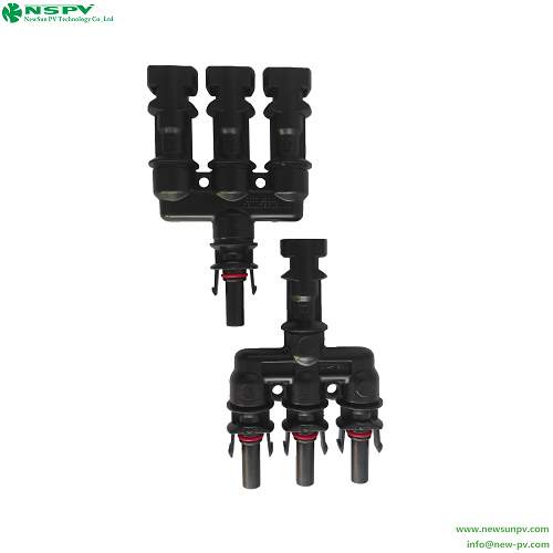 IP67 Waterproof 3 to 1 Solar Branch Connectors 1000VDC 30A PV4.0 Branch Connectors