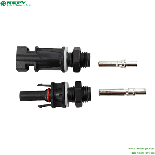 NSPV Hot Sale PV4.0 Solar Panel Connectors 1500VDC Long Type IP67 Waterproof PV Panel Connectors