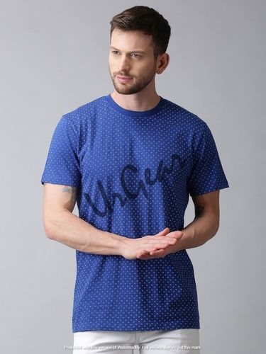 Mens Round Neck Printed T-Shirt 