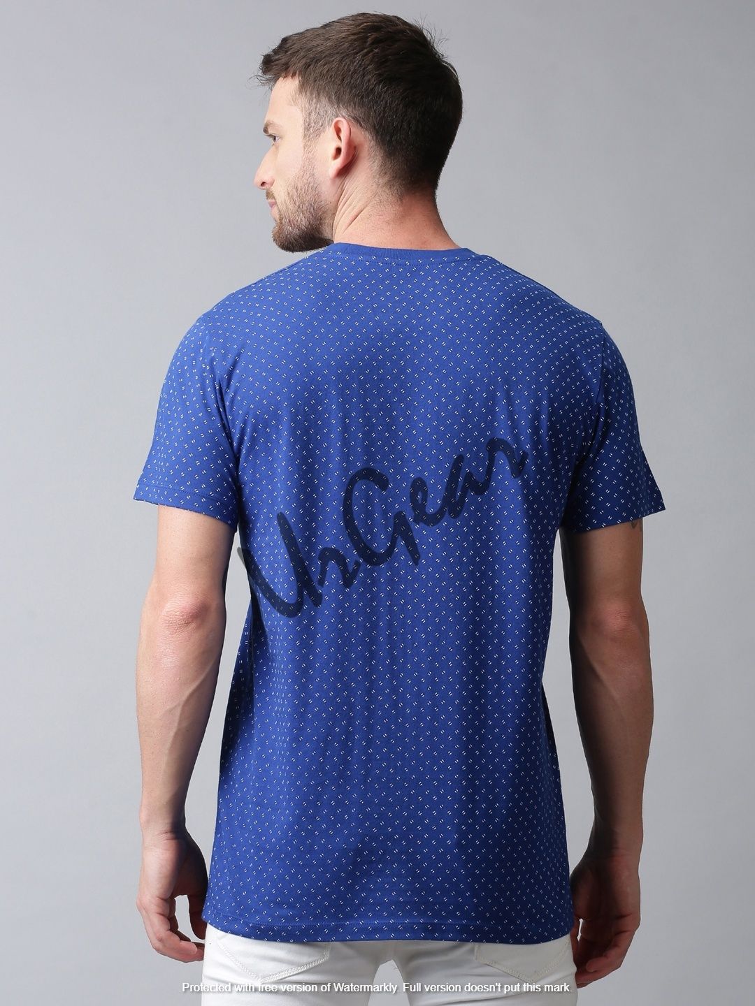 Mens Round Neck Printed T-Shirt