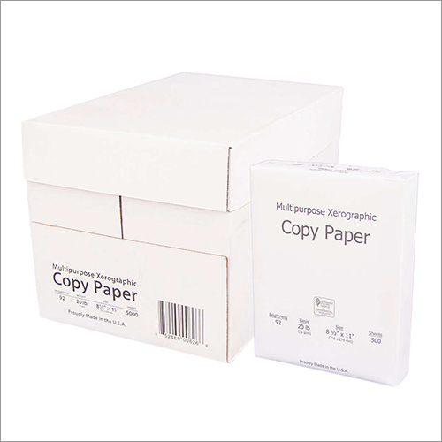 8.5x11 Letter, White, 20 lb, 92 Bright, 1-9 Case Pricing Multipurpose Xerographic Copy Paper