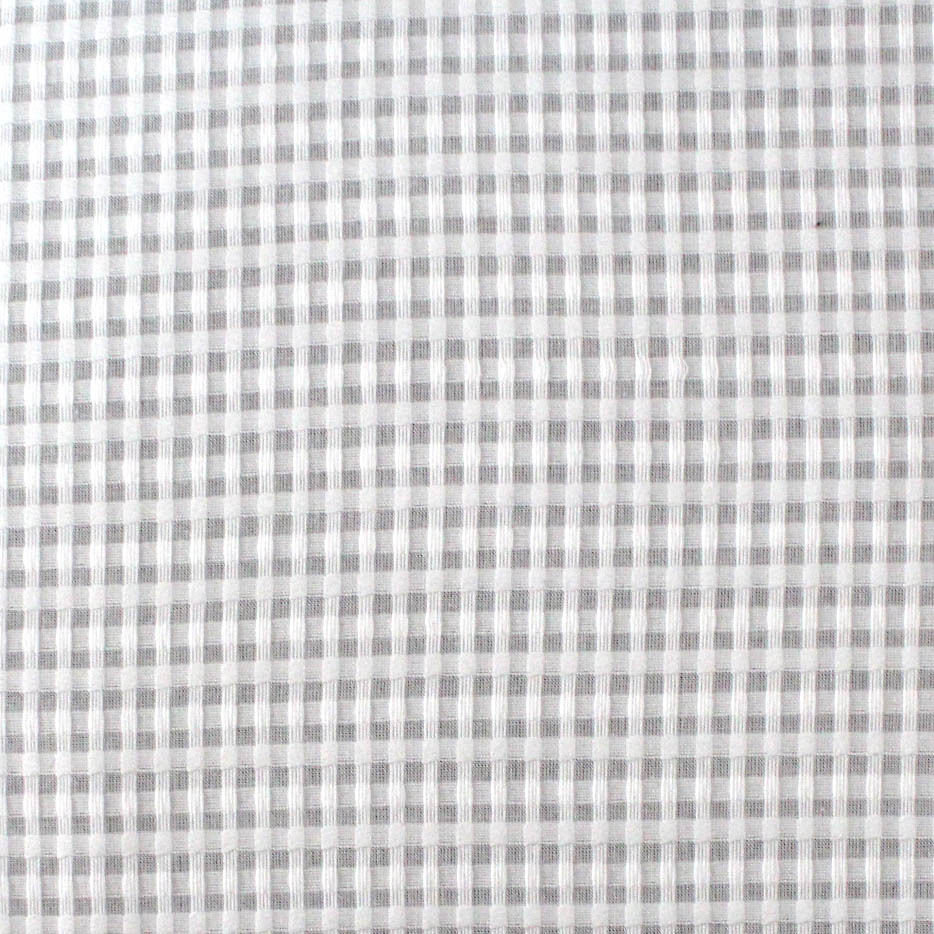 Checked Bamboo Muslin Fabric Dobby