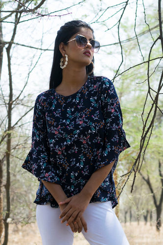 Rayon Floral Printed Top