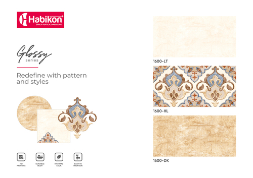 Ceramic Glossy Wall Tiles Size: 300*600 Mm