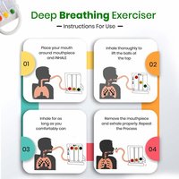 Spirometer 3-Ball Respiratory Exerciser